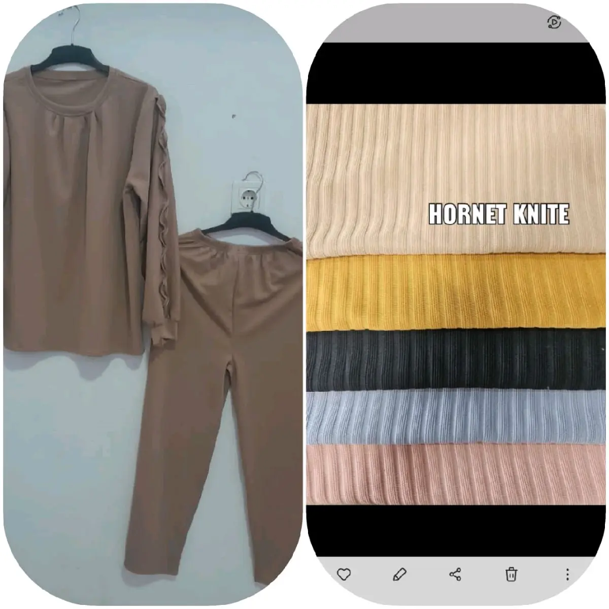 Setcel Rumbe | Bahan Knit Wenda Premium | By Saffa Fashion Shop