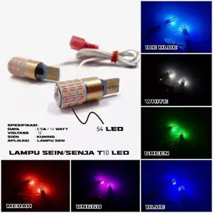 Lampu Senja 54 Mata Lampu Sen 54 Titik Led Sein Motor Bright Lampu Led T10 2 Mode Lampu T10 Led Bohlam 54 Titik Nmax Aerox Pcx Vario ADV