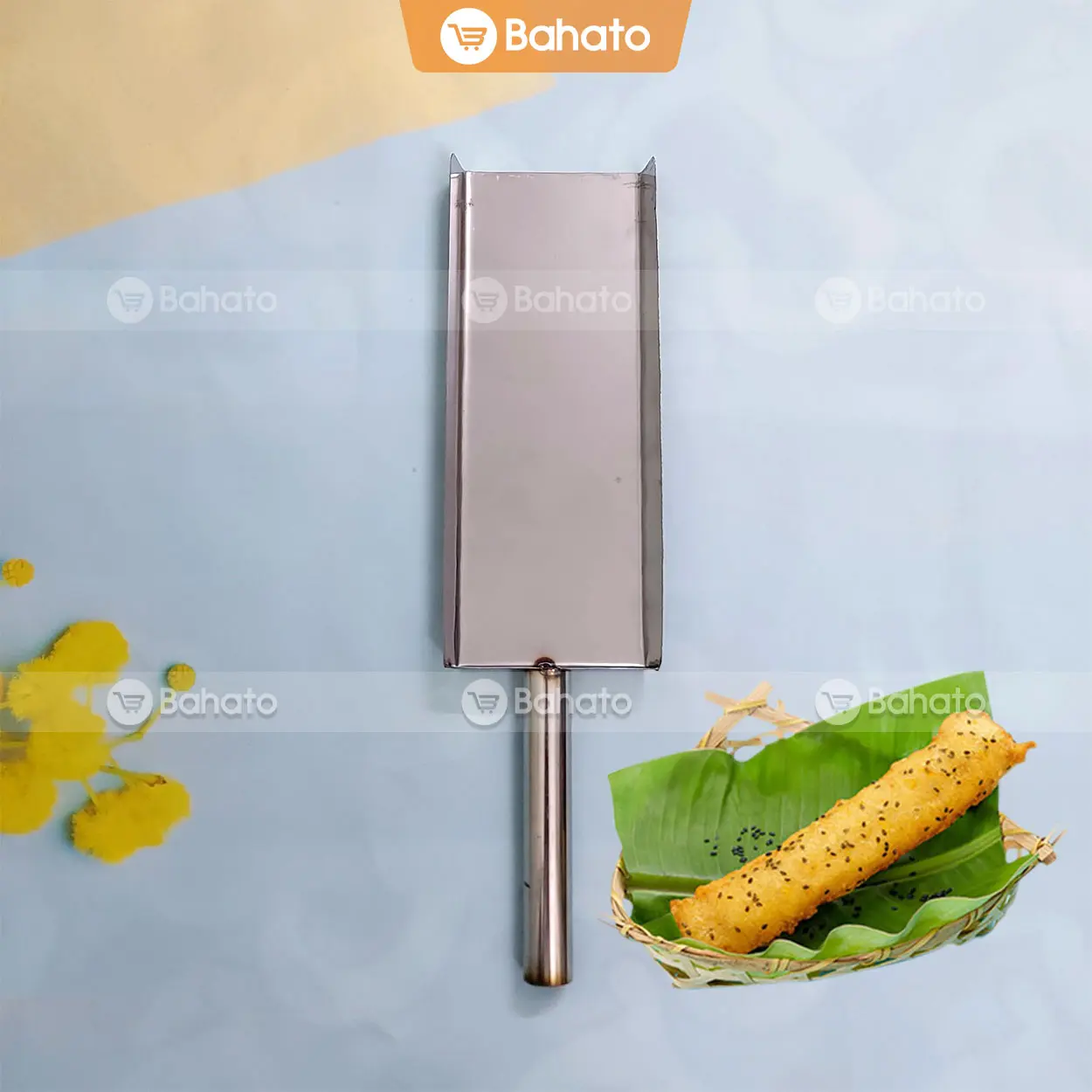 Khuôn làm bánh chuối chiên inox 21cm tiện dụng, dễ sử dụng