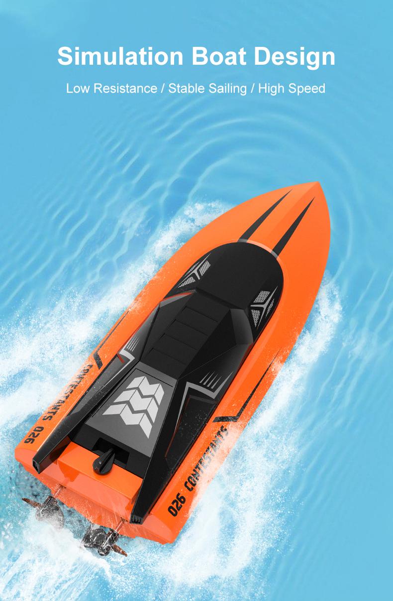 Product Introduction of BGTOY RC Boat 2.4G Radio Remote Control Boat High Speed Speedboat Waterproof Electric Toys For Kids Boy Christmas Birthday Gifts 7