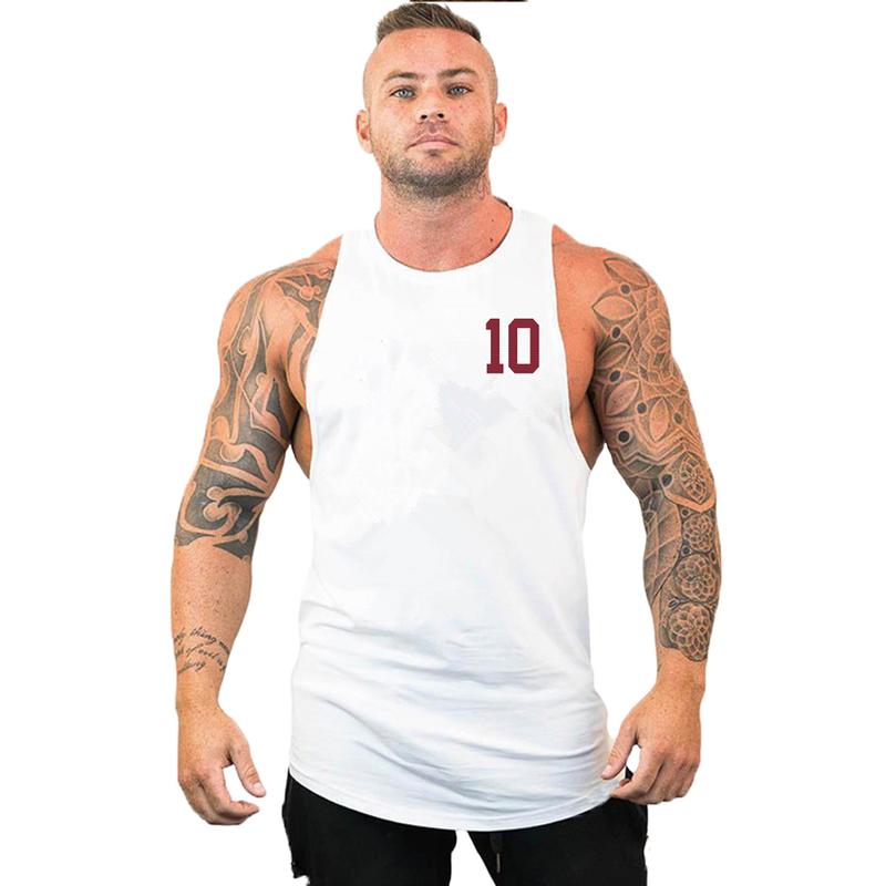 Product Introduction of Summer Cotton Breathable Brand Vest Gym Bodybuilding Equipment Running Mens Tank Tops Sleeveless Fitness Stringer Muscle Shirt Menswear Socks Lingerie Bestie 7