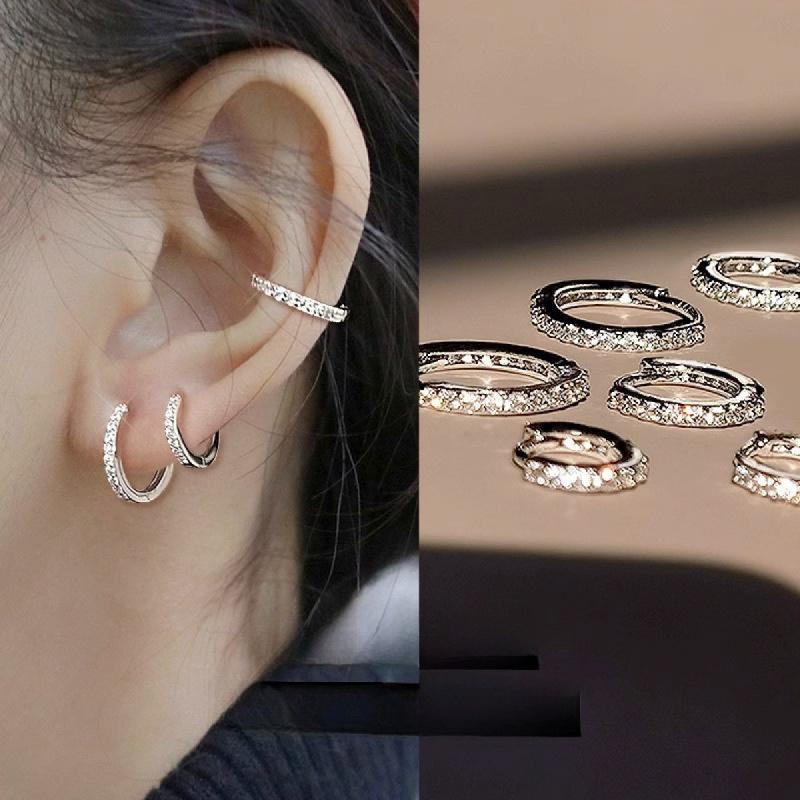 Product Introduction of Hoa tai mạ vàng 18k, bán chạy, có kích thước 6 / 8 / 10mm, có khóa, thiết kế dải, đồ trang sức dưới nước, phụ kiện 8