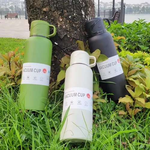 Bình Giữ Nhiệt VACCUM CUP Thể Tích 1500ML, Chất Liệu Inox 316, Có Lọc Trà, Cốc Uống, Giữ Nóng/Lạnh Tốt (BN99)