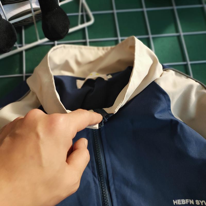 Product Introduction of Spring and Autumn Retro Color Matching Menswear Baseball Uniform Korean Style Loose Casual Couple Jacket Men and Women Fashion Brand All-Match Womenswear Lapel Outerwear Harajuku Style New Outdoor Comfort Mountaineering  Jacket 12