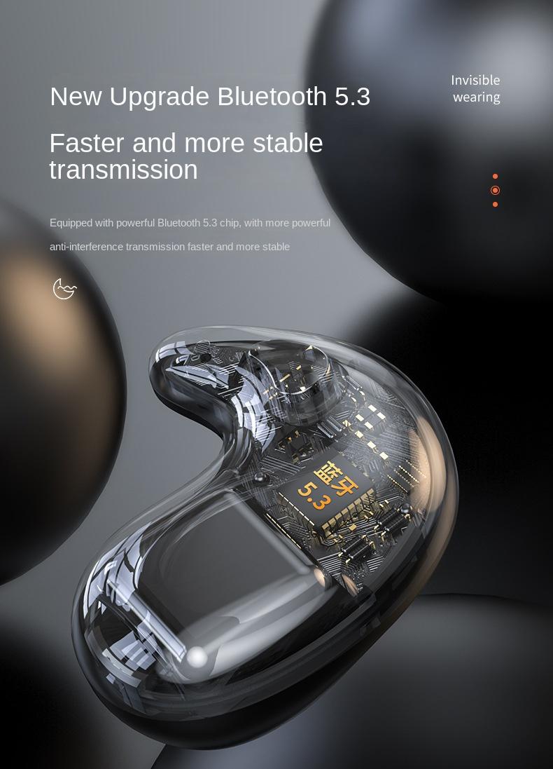 Product Introduction of Wireless Sleeping Earbuds With Hi-Fi Stereo Sound Build-In Mic Earphone Button Control Waterproof Headset Noise 34