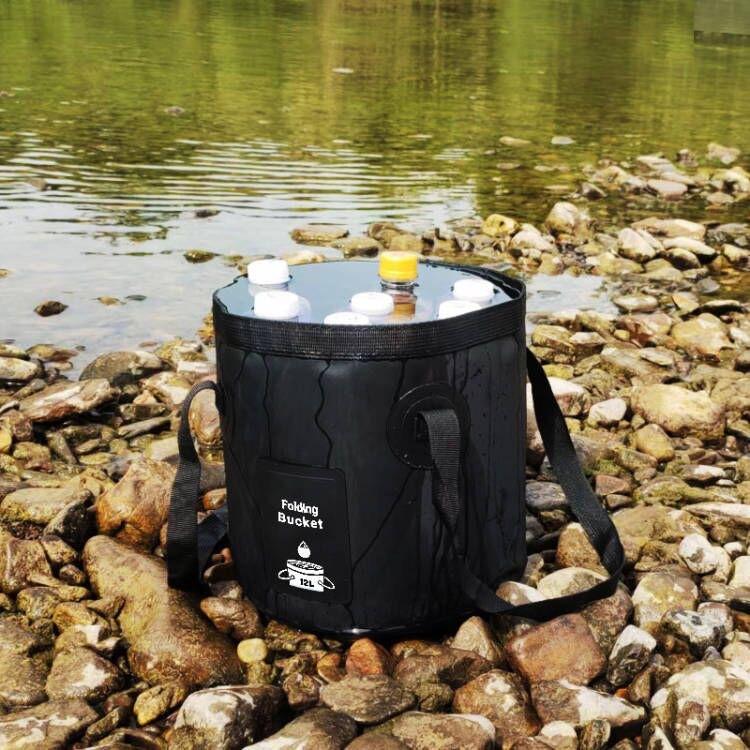 Product Introduction of Travel & Outdoor Ribbon Collapsible Bucket Portable PVC Material Camping Picnic Fishing Bucket Live Fish Outdoor Multi-Purpose 0