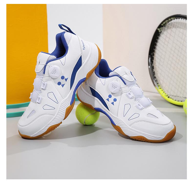 Product Introduction of In Stock Professional Badminton Shoes Non-Slip Tennis Shoes Volleyball Shoes Sneaker Table Tennis Ball Shoes Competitive Table Tennis Ball Shoes Badminton Shoes Tennis Shoes Lightweight Sneaker Men and Women Breathable Rotating Button Retail 17
