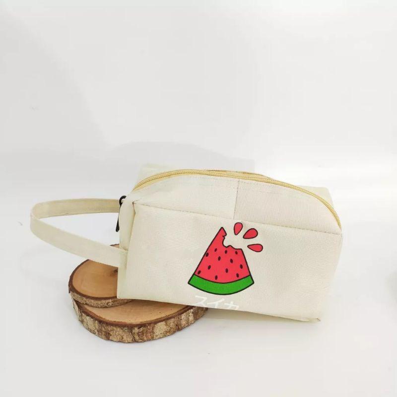Product Introduction of (COD) POUCH TEMPAT MAKE UP MUAT BANYAK - POUCH MURAH MUAT BANYAK Kanvas Kanvas Kanvas Kanvas Kanvas Tali Serut 1