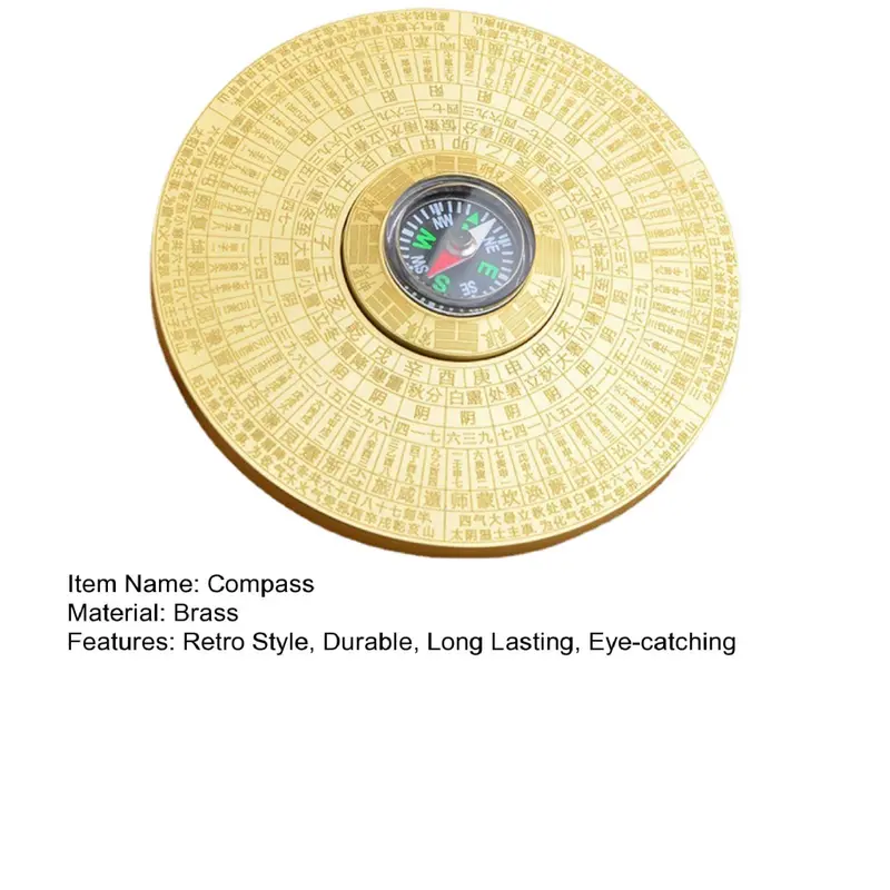 La Bàn Phong Thủy, La Bàn Cổ Điển Citeatfl, Phong Thủy Trung Quốc Cổ Điển, La Bàn Đồng Thau, Phong Cách Cổ Điển Bagua, Đồ Trang Trí Để Bàn, Để May Mắn Và Hòa Hợp, Thích Hợp Cho Người Mua 2