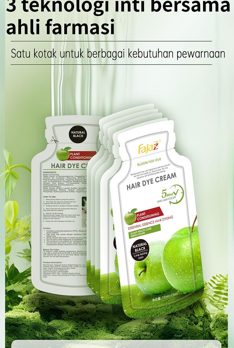 Product Introduction of 【Fajazz】【COD】Pewarna Rambut Beli 5 Gratis 1 Masker Rambut=160ML, Pewarna Rambut Alami, 2 in 1 Pewarna dan Perawatan, Pewarna Rambut Unisex, Pewarnaan Cepat, Cocok untuk Rambut Putih 7