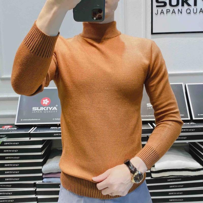 Áo len nam cổ lọ form body len xịn mềm mịn chống xù tôn dáng Menswear Nhung 2