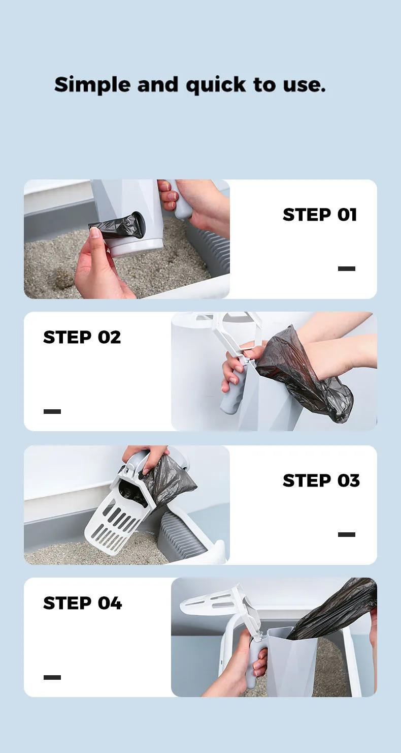 Product Introduction of Cat Litter Shovel Scoop for Cat Filter Clean Toilet Garbage Picker Cat Supplies Accessory Cat Litter Box Cats Pet Products 17