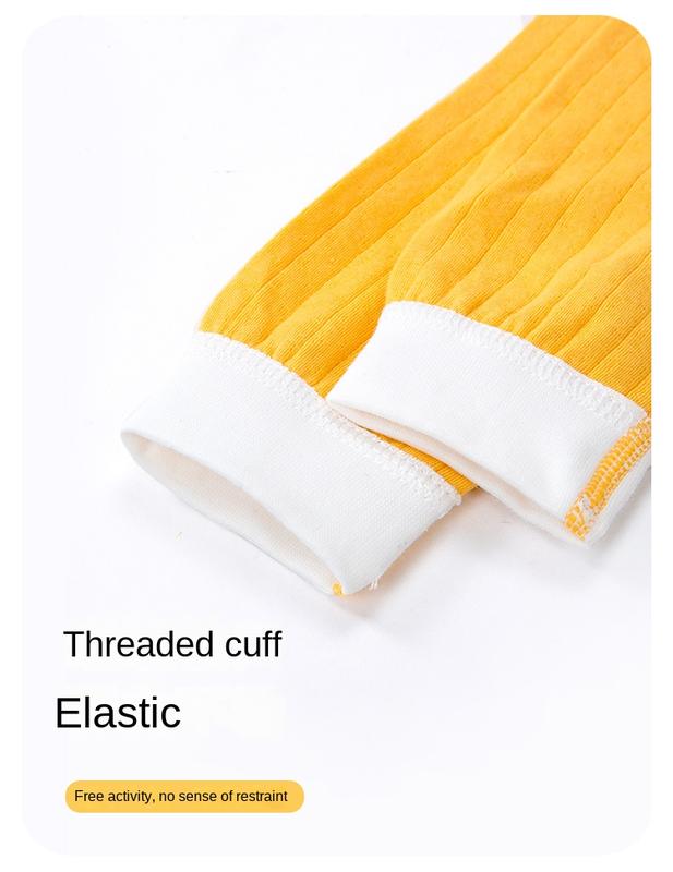Product Introduction of Bộ Quần Áo Mùa Thu Cho Em Bé Chất Liệu Cotton Nguyên Chất, Đồ Lót Giữ Nhiệt Cho Trẻ Em, Áo Liền Quần Dài Cho Em Bé Đồ Ngủ Xẻ Tà Cho Bé Trai, Thích Hợp Cho Bé Gái, Lý Tưởng Cho Cơ Sở Mùa Xuân Và Mùa Thu Thun 10