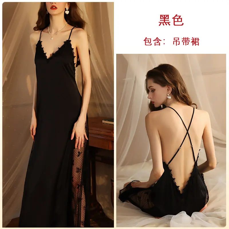 Áo Choàng Ngủ Gợi Cảm, Feiyun, Áo Choàng Tắm Cực Dài, Đồ Ngủ Cho Nữ, Dài Tay, Làm Bằng Satin, Thích Hợp Mặc Nhà, Mỏng, 60763b, Hàng Mới Về 7