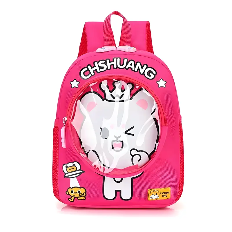 Tas Ransel Anak PVC Motif Hewan Kartun Lucu Tas Fashion Sekolah Mini Transparan TK/Sd Perempuan Laki-Laki Sd Sd 3