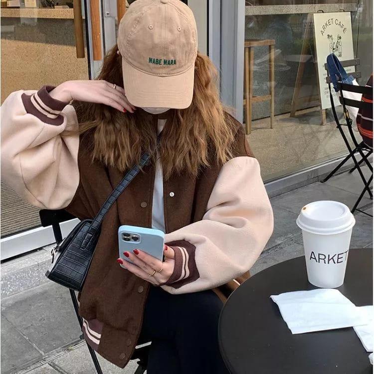 Product Introduction of BROWNIE BASEBAL JACKET WANITA OVERSIZE - SWEATER JAKET WANITA BASEBAL KOREAN STYLE Baju Bandung 2