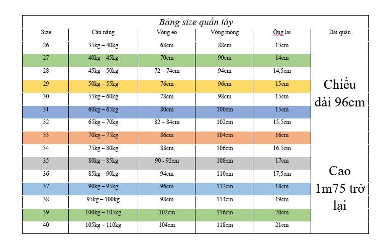 Product Introduction of Quần dài nam xưởng may tây âu 35 36 37 38 39 phone ôm body co giãn 4 chiều chất liệu vải cotton dày mịn 0