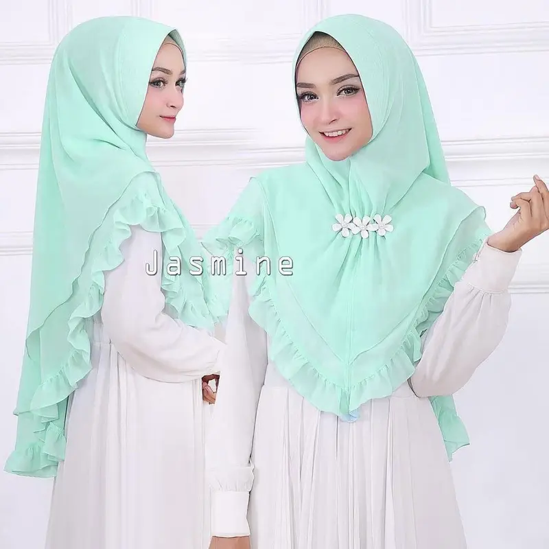 KHIMAR JASMINE REMPEL VANILLA HIJAB GROSIR TERMURAH 5