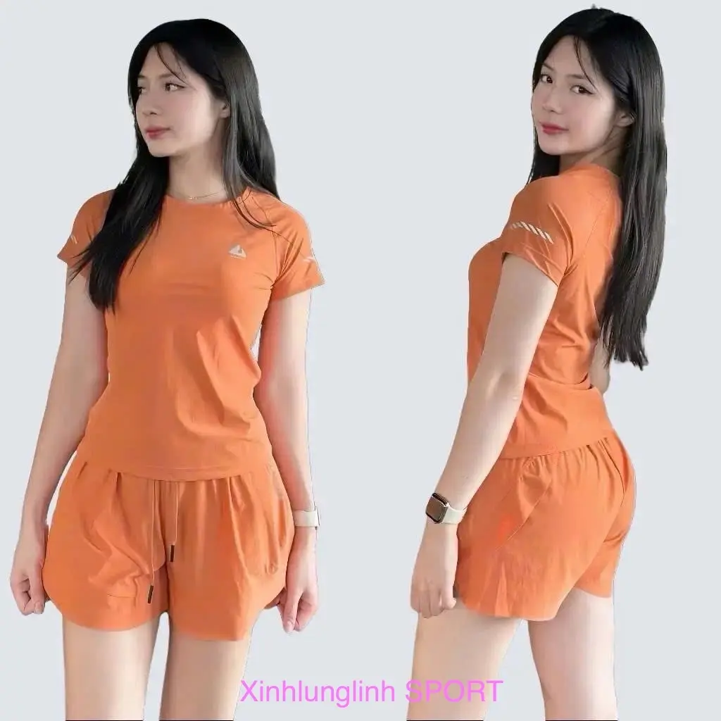Bộ thể thao thun lạnh quần hai lớp có túi chất mát lạm co dãn ( Mẫu SPORT LITE) Tập Thể Dục Tập Gym Chạy Bộ Thể Dục Top