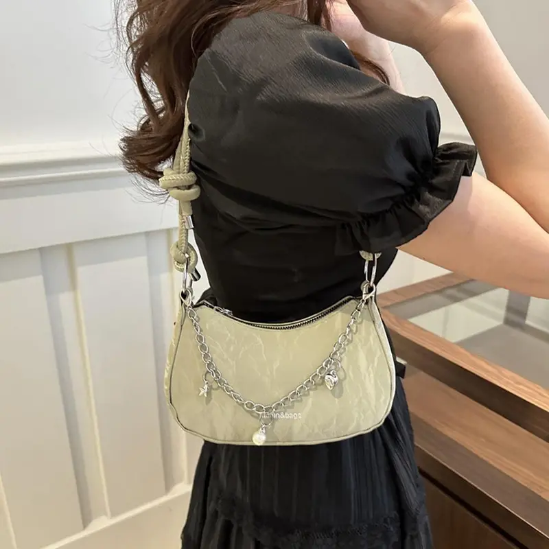 Túi Kẹp Nách, Thời Trang, Dành Cho Nữ, Phong Cách Thường Ngày Túi Đeo Một Bên Vai, Có Dây Xích Xích, Túi Đeo Chéo 7