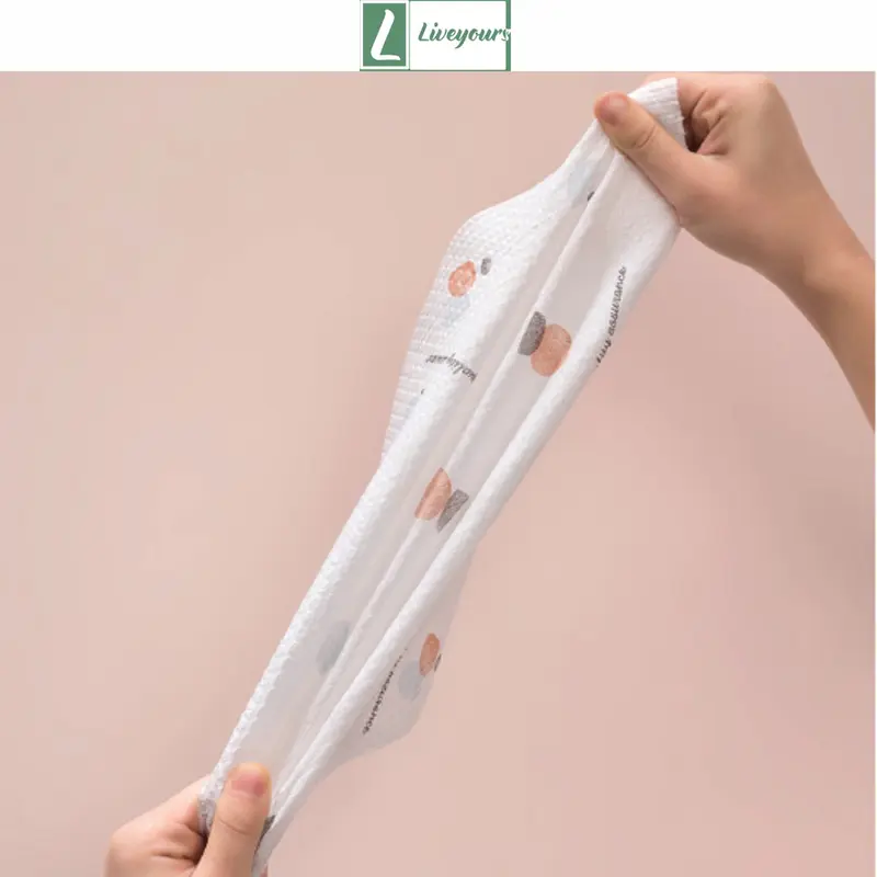 Cuộn Giấy Lau Nhà Bếp Đa Năng - Màu Trắng Có Thể Giặt Được 5