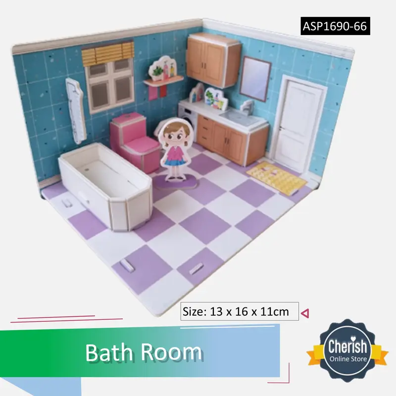 Puzzle 3D Anak MINI BABY ROOM SERIES 1