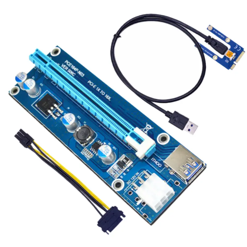 Overseas logistics and transportation,Mini PCIe to PCI Express 16X Riser for Laptop External image Card EXP GDC BTC MPCIe to PCI-E Slot Mining Card