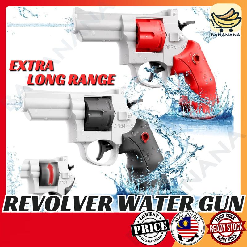 Revolver Water Gunner Toy untuk Anak & Dewasa dengan Rentang Tembakan ...