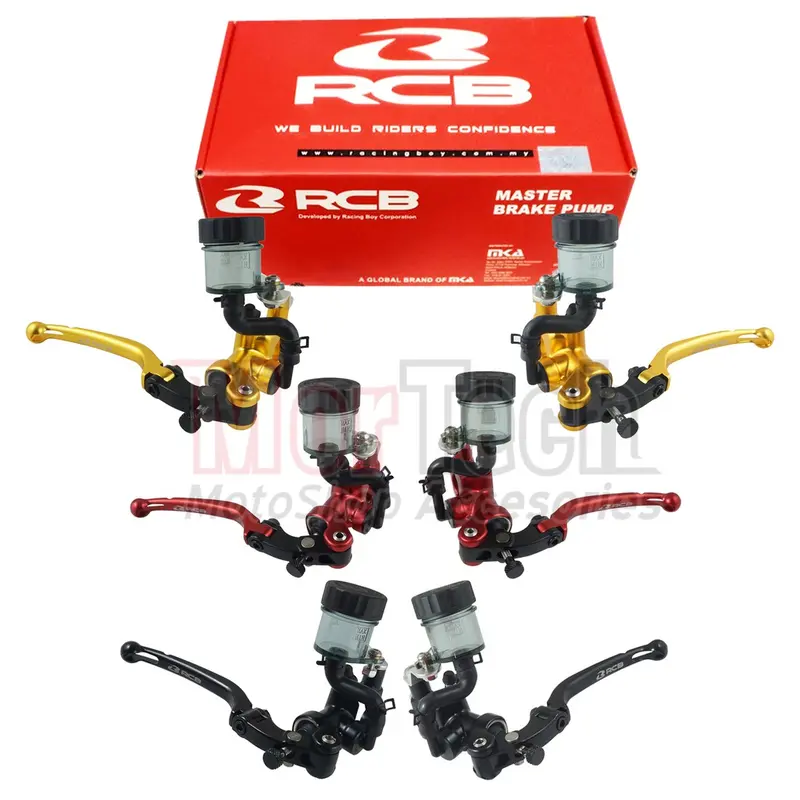 Paket Master Rem RCB S1 / S1 FL Racing Boy Depan tabung Kanan Kiri 14mm Nmax Old Nmax New 2020 Xmax Aerox PCX 150 ADV 160 Forza Vario160 Baut Cakram Kopling  Motorcycle  Motor  Dudukan 4