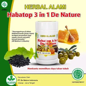 HABATOP 3IN1 Suplemen herbal untuk menjaga Daya Tahan Tubuh- De Nature