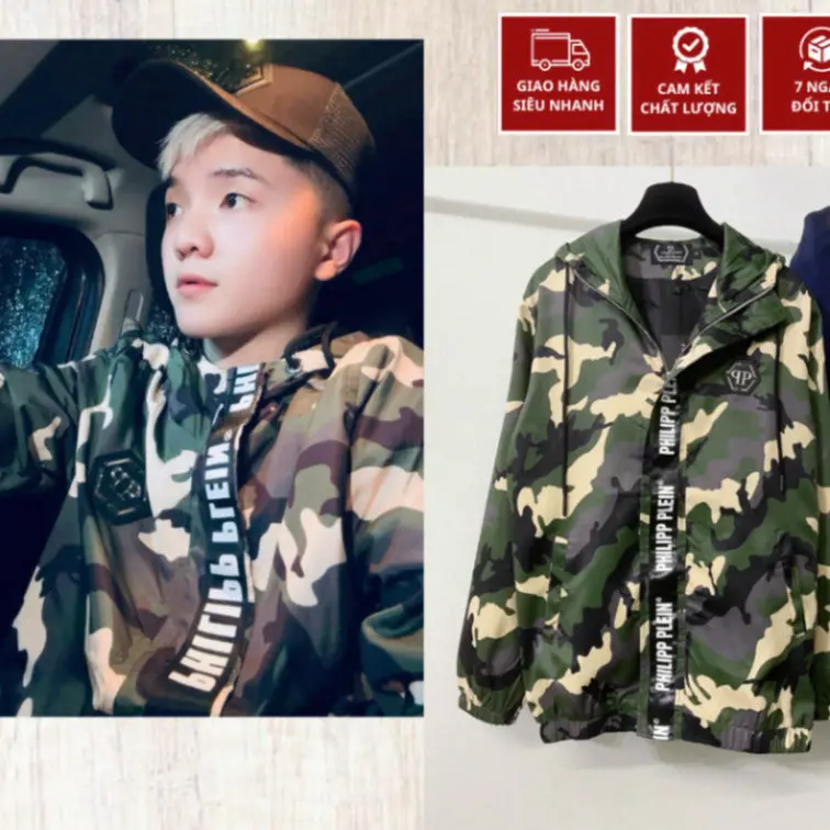 Áo Khoác Hoodie Nam Philip Plein Họa Tiết Dằn Di Siêu Đẹp - Áo Khoác Nam Nữ Philip Plein Có Mũ Cao Cấp Menswear Nhung