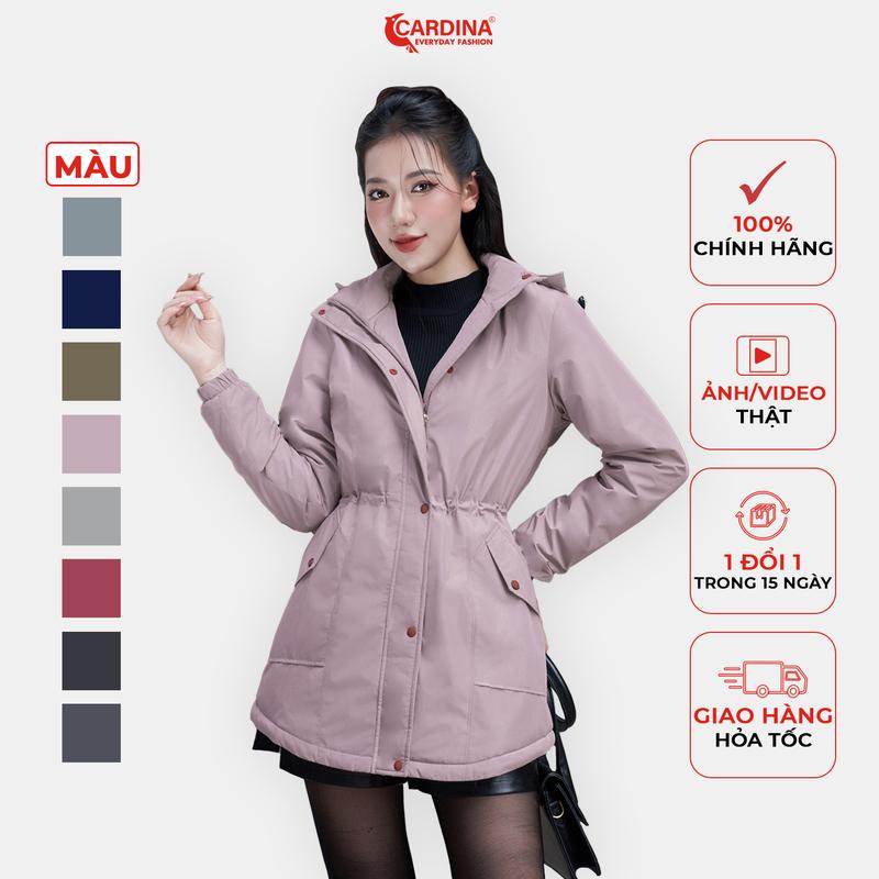 Áo parka nữ CARDINA lót lông cừu cao cấp cản gió giữ nhiệt siêu ấm 3PKF01 Top Women Jacket