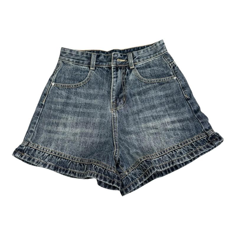 Quần đùi Jeans mềm QC cạp lưng siêu cao LAI BÈO KIỂU  - phom hách dáng siêu đẹp