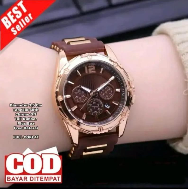 JAM TANGAN WANITA MEWAH ELEGAN / RUBER KARET PREMIUM BISA COD BAYAR DITEMPAT 2