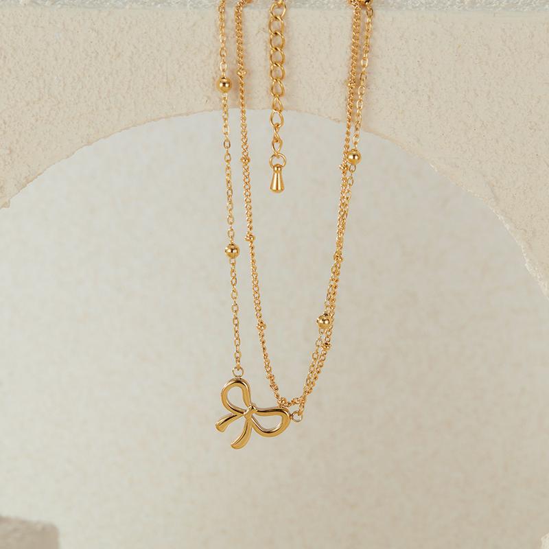 Product Introduction of Stainless Steel Anklet for Women with Bowknot, Unique and Versatile Beach Accessory for Various Occasions anklet 6