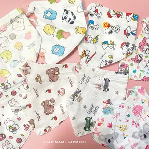Masker Anak isi 10 Motif Cartoon Character