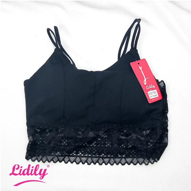 Lidily - Bralette Sexy BH Seamless Busa Tanpa Kawat DDG805A | Bra Fashion Seksi Renda Bikini Busa Tanpa Kawat | OUTFIT MANTAI BALI 1