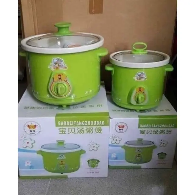 Nồi Kho Cá - Nấu Cháo Chậm Đa Năng 1,5L-2,5L Màu xanh Lớp phủ chống dính