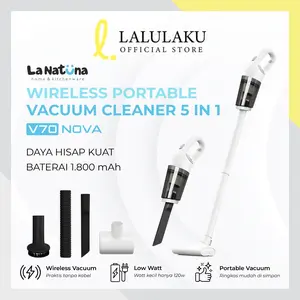 La Natuna V70 Nova Vacuum Cleaner 5 IN 1 Handheld Rechargeable Penyedot Debu Cordless Portable Multifungsi