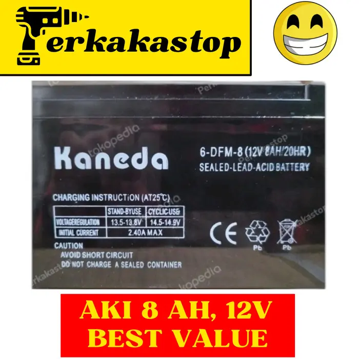 Aki Kering Sprayer Elektrik 12V 8AH KANEDA/Baterai Alat Semprot Hama 0