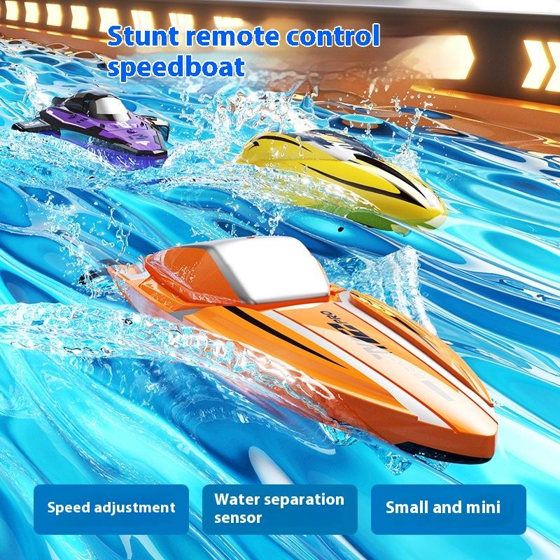 New 2.4G Mini Remote-Control Ship Stunt Tumbling Electric Speedboat ...