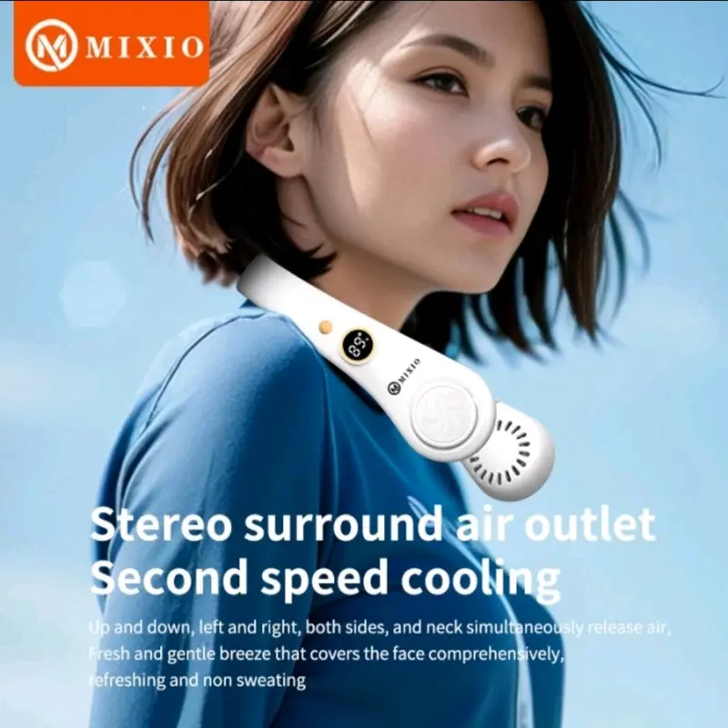 MIXIO M69 Premium Kipas Angin Leher Portable Sport Lazy Neck Fan 0