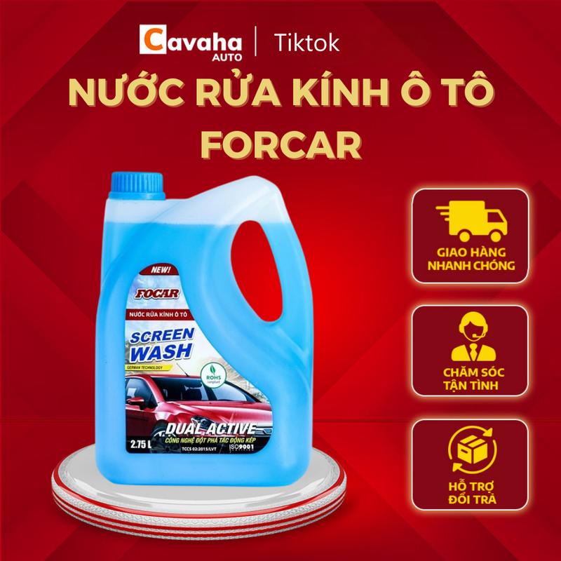 Nước rửa kính Focar ô tô  2.75L - Nước rửa kính xe hơi, nước lau kính, nước đổ kính ô tô chuẩn ROHS