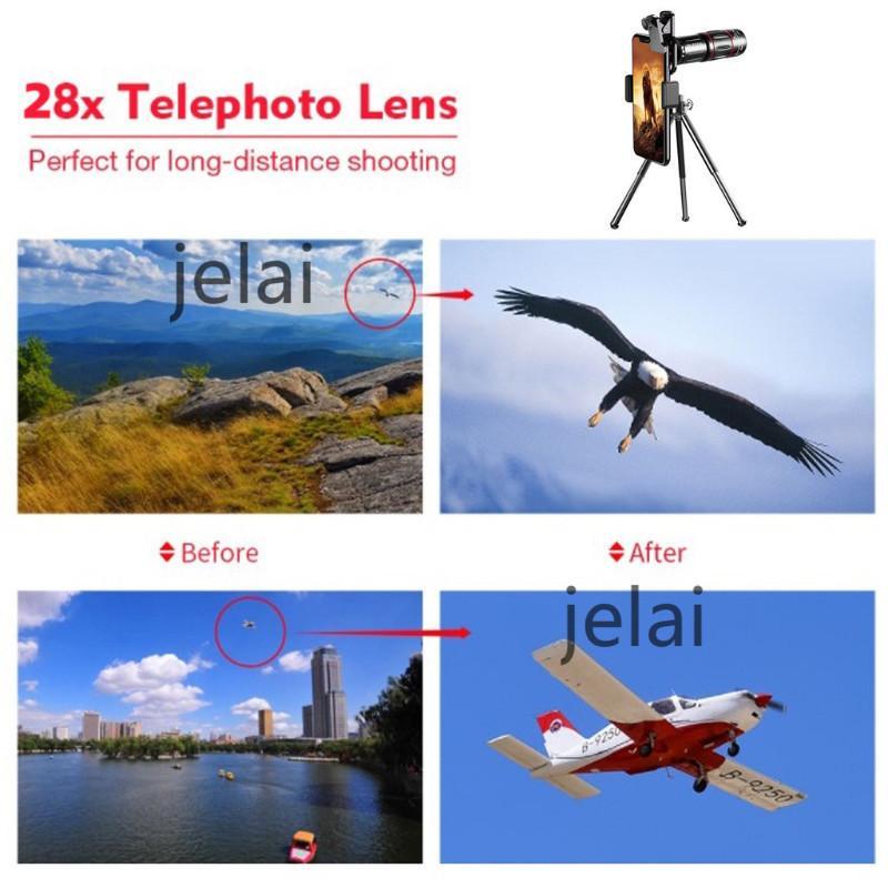 Lensa Apexel 28x Zoom Lensa Kamera Zoom Cam Lensa Tele Telezoom Lens Kamera Persediaan Konser Tele Zoom Lens Universal 18x25 Handphone Hd 6