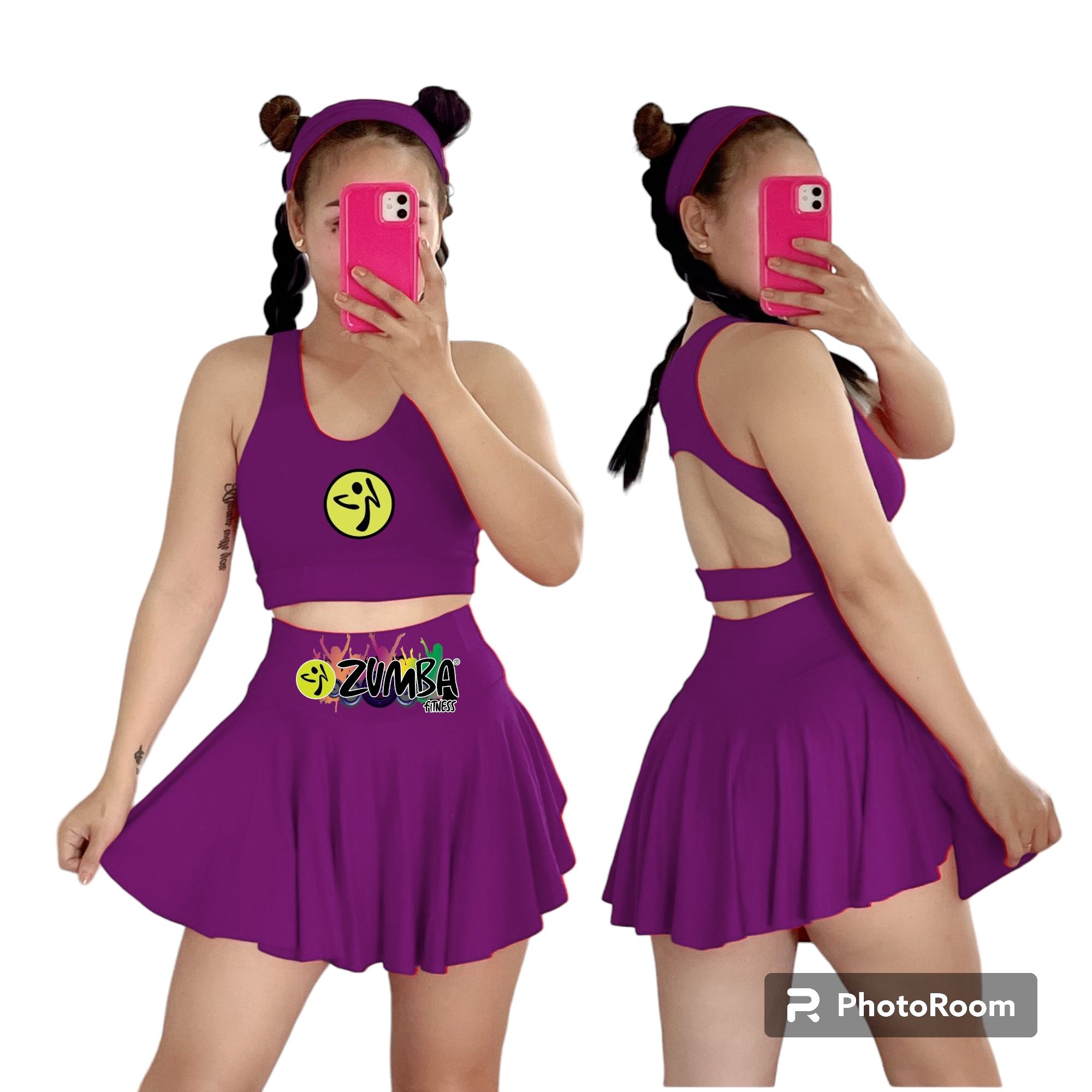 Zumba skort-skirt with short uniform or Terno_voghion.com