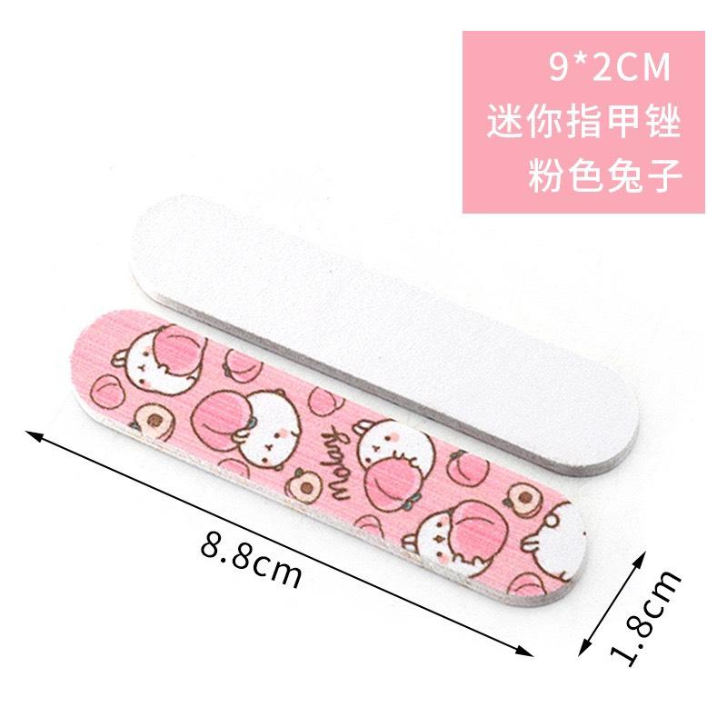 Dũa móng tay mini 9cm họa tiết màu sắc dễ thương hỗ trợ làm móng, tiện mang du lịch va ngoài phố 7