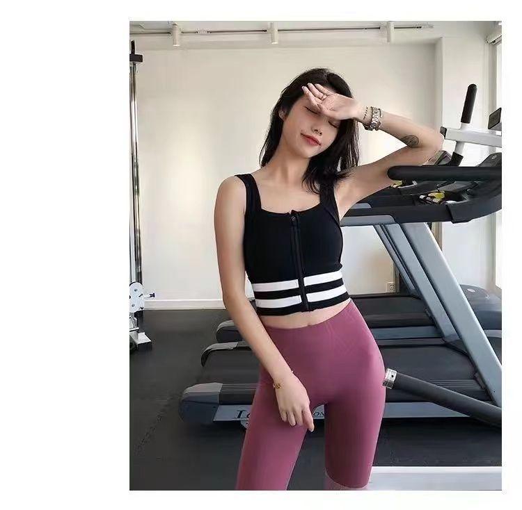 Product Introduction of Áo Ngực Thể Thao, Dành Cho Nữ, Chống Sốc, Thích Hợp Chạy Bộ, Thể Dục Và Yoga, Kiểu Áo Vest, Có Thể Mặc Ngoài Áo Ngực, Khóa Kéo Trước 7