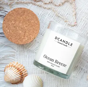 Premium Scented Candle 60 gr (Natural Palm Wax) By DCANDLE | Kamar Tidur Tanpa Asap Ulang tahun Pembantu Tidur Hadiah Lilin