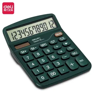 Deli Desktop Calculator / Kalkulator Meja Dual Power
