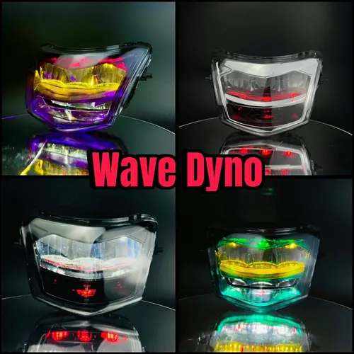 Đèn Pha 2 Tầng Dyno Wave Zhipat Suruma 110 50cc Led Zin Pat Samurai Tím Phụ Tùng Xi Nhan